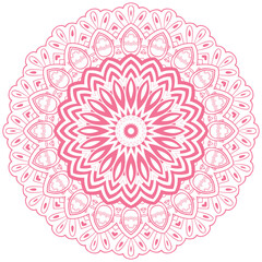 Circle floral ornament.