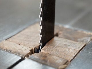 detail of band saw