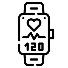 heart rate line icon