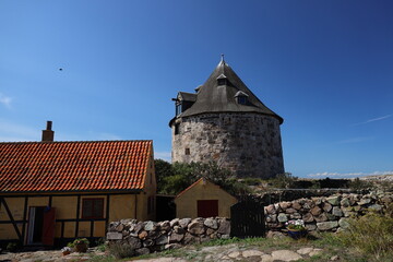 The small tower on Christiansoe, Bornholm, Denmark