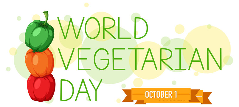 World Vegetarian Day logo on white background