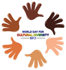 Poster design for world day cultural diversity
