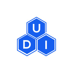 UDI letter logo design on White background. UDI creative initials letter logo concept. UDI letter design. 