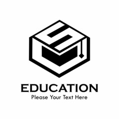 Letter s with student hat. suitable for university, school, education, student, web, brand, symbol, college,graduate,literature, course, identity, etc