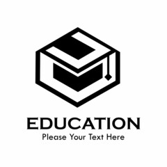 Letter u with student hat. suitable for university, school, education, student, web, brand, symbol, college,graduate,literature, course, identity, etc