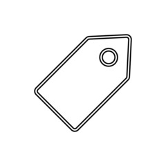 Tag icon in line style