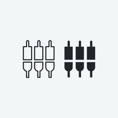 Settings_input_component vector icon illustration sign 