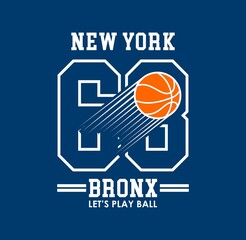 New York,Bronx,Sport basket ball,future legend typography, tee shirt graphics, vectors
