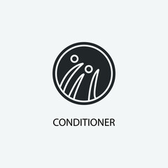  Conditioner vector icon illustration sign