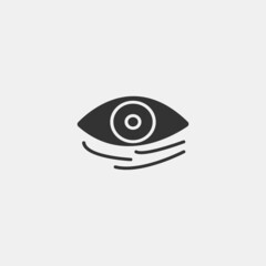 Eye_sag  vector icon illustration sign