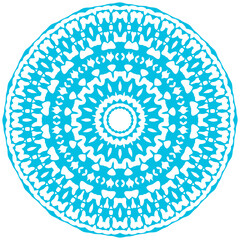 Circle floral ornament.