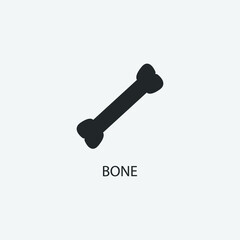  Bone  vector icon illustration sign