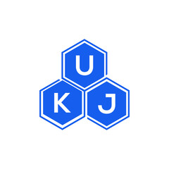 UKJ letter logo design on White background. UKJ creative initials letter logo concept. UKJ letter design. 