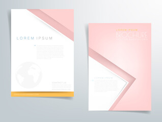 Header flyer business brochure vector graphic with space for text and message design
