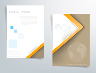 Header flyer business brochure vector graphic with space for text and message design
