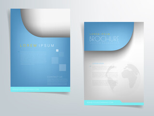 Header flyer business brochure vector graphic with space for text and message design
