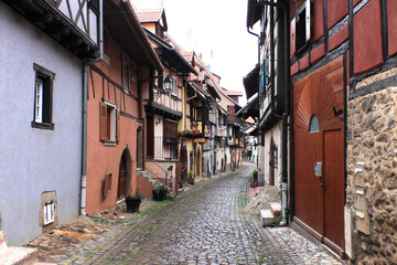 Streets of Eguisheim, Alsace, France