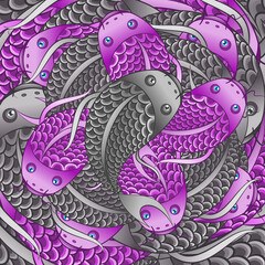 pattern with fishes