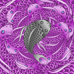 background with fishes