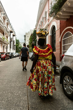 person in the street, cartagena, Colombia