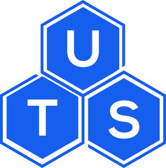 UTS letter logo design on White background. UTS creative initials letter logo concept. UTS letter design. 