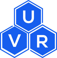 UVR letter logo design on White background. UVR creative initials letter logo concept. UVR letter design. 