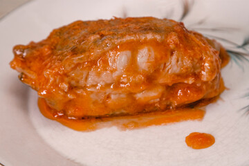 cod dish in tomato sauce