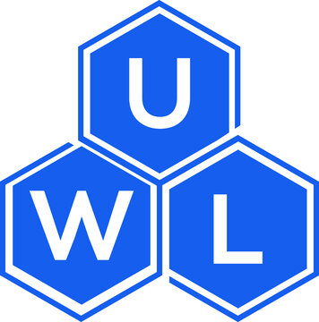 UWL letter logo design on black background. UWL  creative initials letter logo concept. UWL letter design.