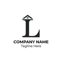 Initial Letter L with Architecture Graphic Logo Design