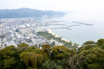 淡路島　洲本市の町並み　