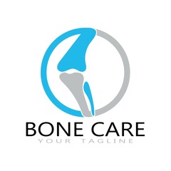 bone care healt logo symbol abstract design vector