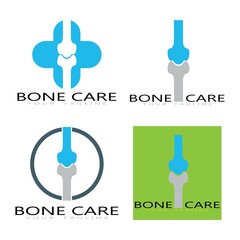 bone care healt logo symbol abstract design vector