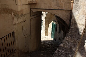 Italy, Basilicata: Foreshortening of Matera.