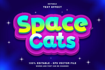 Space Cats Game Logo Design