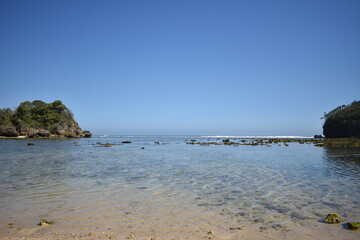 beach in the morning