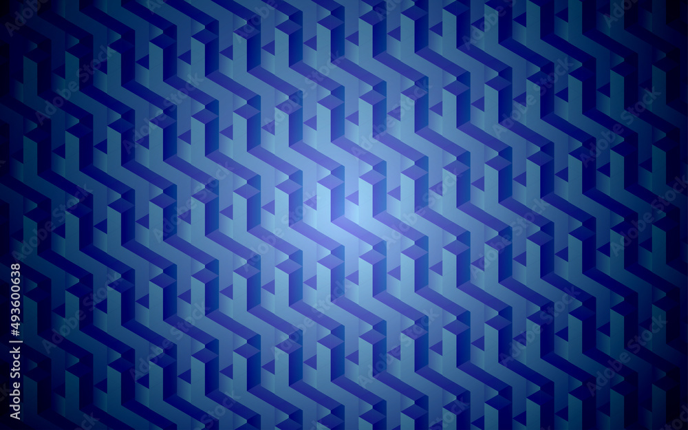 Aufkleber isometric blue shapes abstract background design. blue loopable box shapes repeating background.