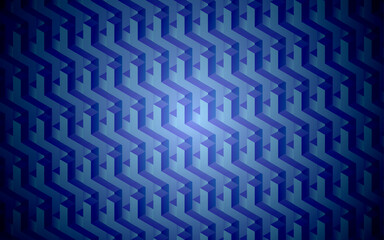Isometric blue shapes abstract background design. Blue loopable box shapes repeating background.