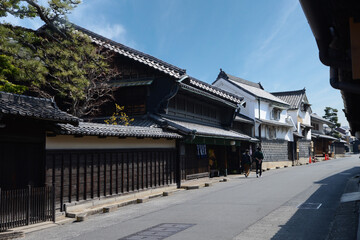 Fototapeta premium Japanese old houses at Tokaido Road 有松街並み
