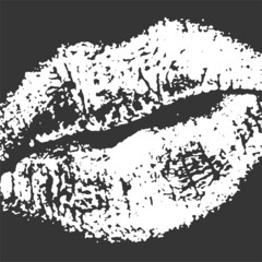 Female lips print poster