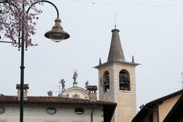 Il centro storico di Cologno al Serio in provincia di Bergamo, Lombardia, Italia.