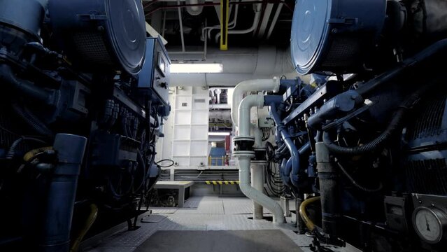 Between diesel generators of ship