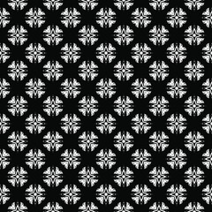 Black and white seamless pattern texture. Greyscale ornamental graphic design. Mosaic ornaments. Pattern template. Vector illustration. EPS10.