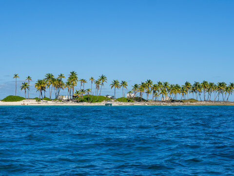 Gilligan’s Island , Sandy Cay, or Honeymoon Cay, a small 3 acre island northeast of Paradise Island in the Bahamas.