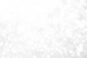 gray bokeh White and Silver lights on bokeh abstract background.	