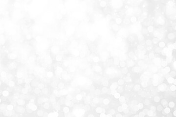 gray bokeh White and Silver lights on bokeh abstract background.	