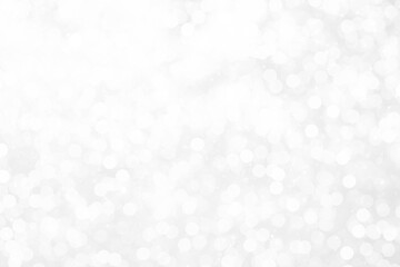 gray bokeh White and Silver lights on bokeh abstract background.	