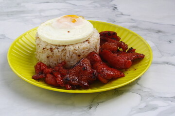 Freshly cooked Filipino food called Tocilog