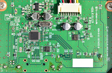 半導体と基板。ビジネス、テクノロジーのコンセプト。