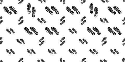 Foot Print Icon Seamless Pattern M_2203005