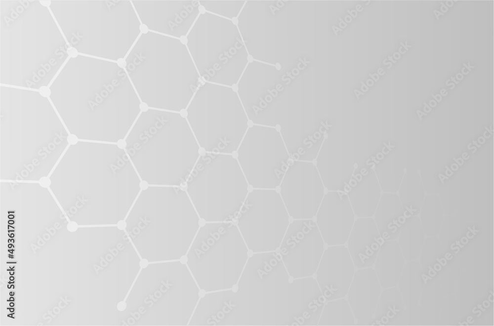 Poster template brochure design. hexagonal banners. can be used for website and promotion. clean white desi